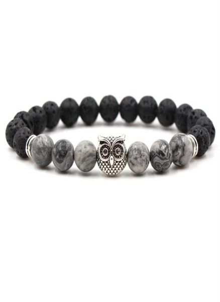 lava rock owl bracelets white turquoise lapis lazuli silver plated elastic bangles for women men gift8445298, Golden;silver
lava rock owl bracelets white turquoise lapis lazuli silver plated elastic bangles for women men gift8445298, Golden;silver