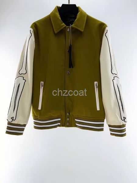jacket fashion black mens green classic man luxury jackes bone letters embroidery stitching coats baseball stylsh streetwear outerwear 6 24n, Black;brown
jacket fashion black mens green classic man luxury jackes bone letters embroidery stitching coats baseball stylsh streetwear outerwear 6 24n, Black;brown
