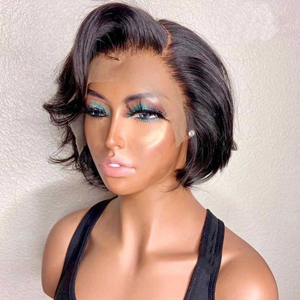 hair wigs short bob pixie cut straight human t part transparent lace side for women pre plucked line 230412, Black
hair wigs short bob pixie cut straight human t part transparent lace side for women pre plucked line 230412, Black