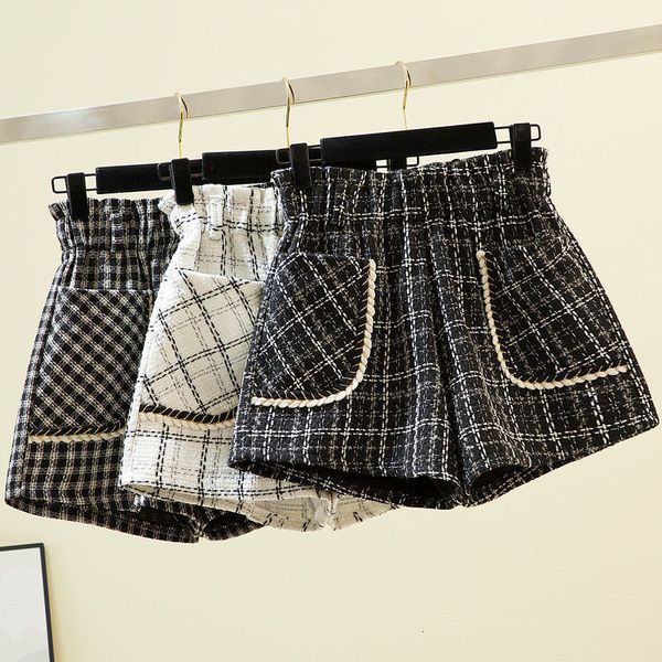 women's shorts autumn winter women's shorts wide leg high waist women's fashion wool tweed plaid women's shorts trousers, White;black
women's shorts autumn winter women's shorts wide leg high waist women's fashion wool tweed plaid women's shorts trousers, White;black