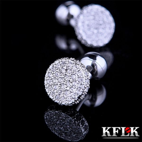 cuff links kflk jewelry shirt cufflinks for mens fashion brand crystal cuff link wholesale button wedding guests 230411, Silver
cuff links kflk jewelry shirt cufflinks for mens fashion brand crystal cuff link wholesale button wedding guests 230411, Silver
