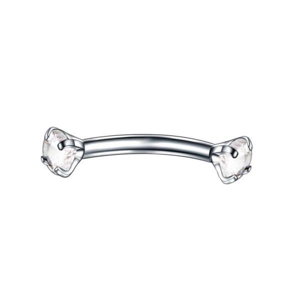 tongue rings 1pc surgical steel curved barbell colorful crystal zircon eyebrow ring piercing lip snug daith helix rook earring q s7774321, Silver
tongue rings 1pc surgical steel curved barbell colorful crystal zircon eyebrow ring piercing lip snug daith helix rook earring q s7774321, Silver