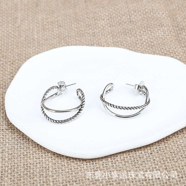 

Classic Designer DY Earrings Jewelry Luxury Fashion jewelry Ring Earring Crossover Button Thread DY Jewelry Christmas gift High quality jewelry accessories