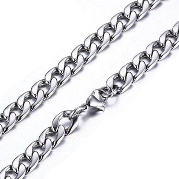 9pcs 5mm stainless steel couple hiphop necklace hiphop jewelry flat chain, Silver
9pcs 5mm stainless steel couple hiphop necklace hiphop jewelry flat chain, Silver