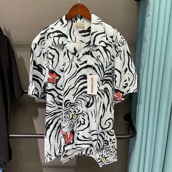 wacko maria men's t-shirts hawaiian style t shirt new arrival wacko maria tshirt tiger printed t-shirt one day ship out, White;black
wacko maria men's t-shirts hawaiian style t shirt new arrival wacko maria tshirt tiger printed t-shirt one day ship out, White;black