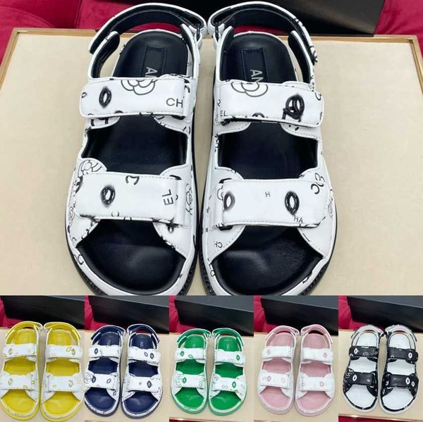2023 lambskin c logo printed leather teva dad mule sandals hook&loop strap slingback platform women summer beach buckle slides chunky heels, Black
2023 lambskin c logo printed leather teva dad mule sandals hook&loop strap slingback platform women summer beach buckle slides chunky heels, Black