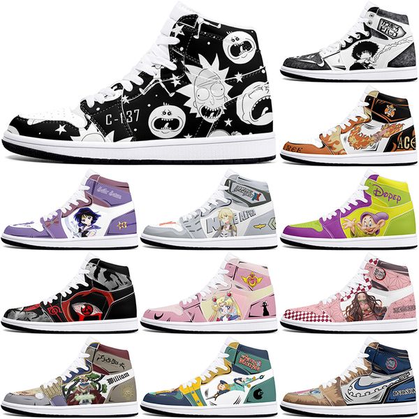 

New diy classics customized shoes sports basketball shoes 1s men women antiskid anime fashion cool customized figure sneakers 0001MMSZ