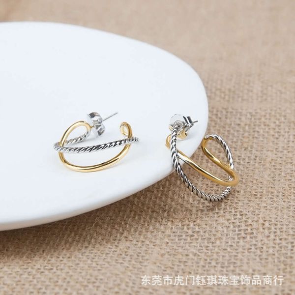 

Classic DY Earrings jewelry designer top fashion accessories Cross over Button Earring DY Jewelry Accessories Christmas Gift accessories High quality jewelry