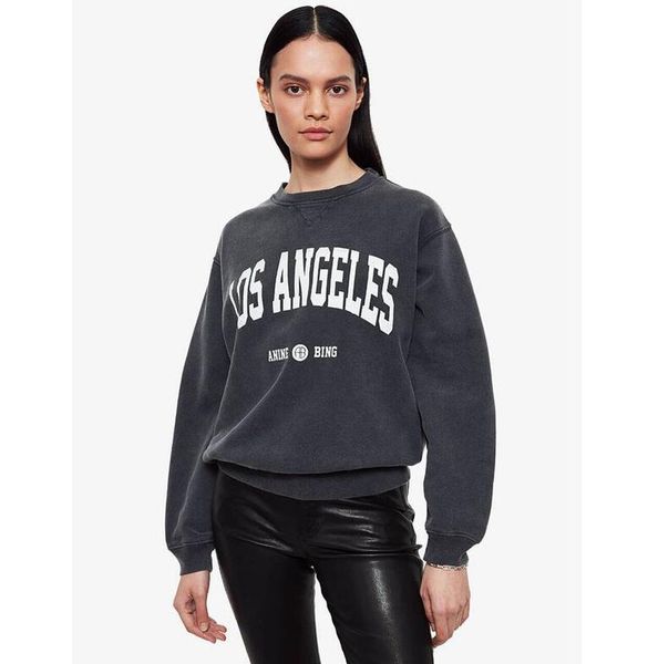 new anine bing women's pullover sweatshirts classic style city letter paris burst print sweater printed washed round neck cotton long s, Black
new anine bing women's pullover sweatshirts classic style city letter paris burst print sweater printed washed round neck cotton long s, Black