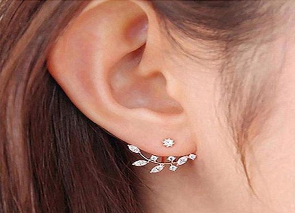 leaf ear cuff cz crystal ear jacket front back stud earring for woman girls9701282, Golden;silver
leaf ear cuff cz crystal ear jacket front back stud earring for woman girls9701282, Golden;silver