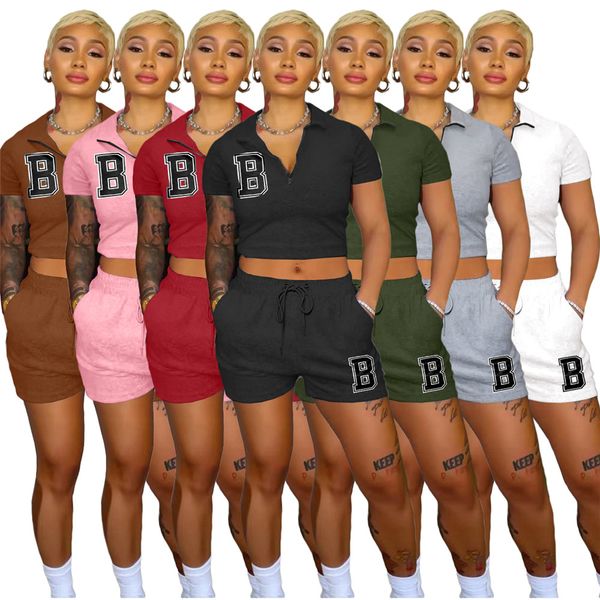 women's set tracksuits designer letter b print short zipper short t-shirt drawstring shorts suit 2023 fitness two 2 piece set outfit wo, Gray
women's set tracksuits designer letter b print short zipper short t-shirt drawstring shorts suit 2023 fitness two 2 piece set outfit wo, Gray