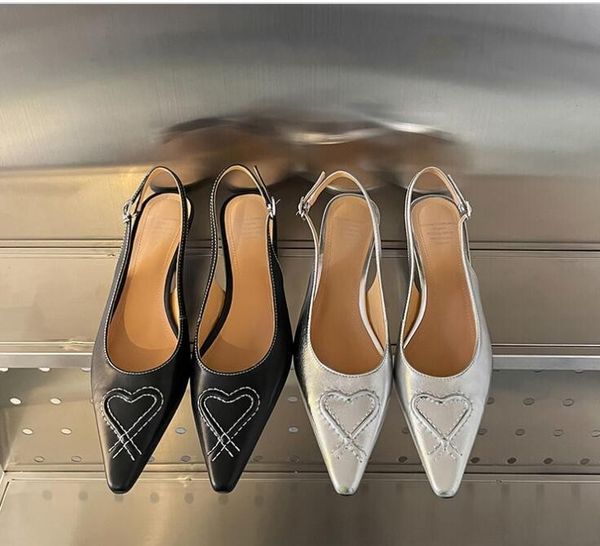 silver black slingbacks fashion kitten heel genuine leather women pumps dress shoes sandals
silver black slingbacks fashion kitten heel genuine leather women pumps dress shoes sandals