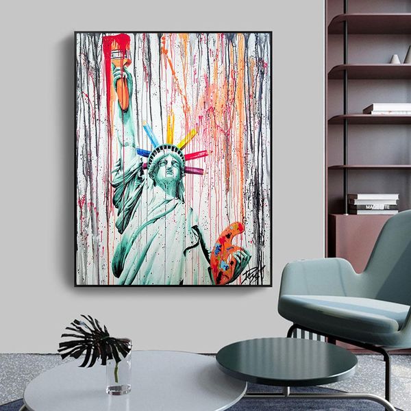 modern graffiti street art statue of liberty canvas painting poster print wall art picture for living room home decor frameless
modern graffiti street art statue of liberty canvas painting poster print wall art picture for living room home decor frameless