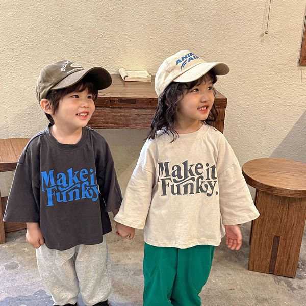 tshirts children loose letter pullover long sleeves tshirt boys fashion personality cotton tees girls boutique bottoming shirt 230412, Blue
tshirts children loose letter pullover long sleeves tshirt boys fashion personality cotton tees girls boutique bottoming shirt 230412, Blue