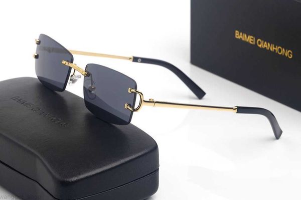 2023 fashionable men's and women's rimless sunglasses 7825 designer glasses super lightweight design light business style multicol, White;black
2023 fashionable men's and women's rimless sunglasses 7825 designer glasses super lightweight design light business style multicol, White;black