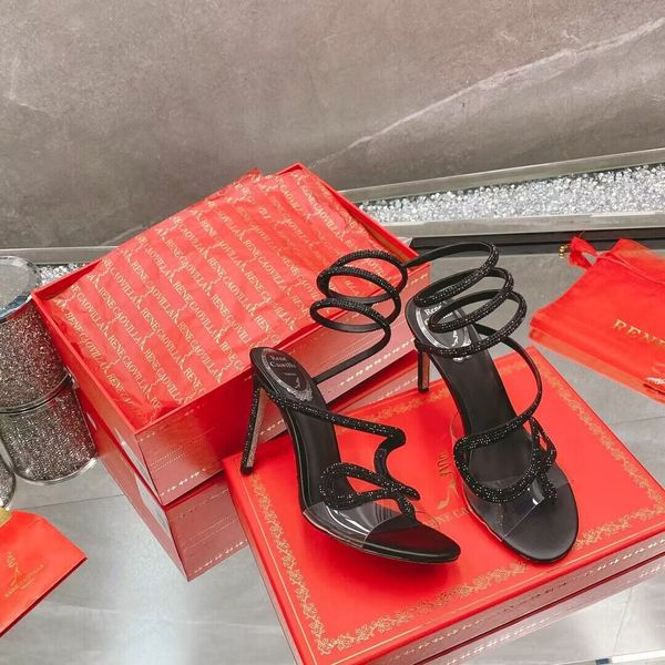 designer snake crystal black sandal temptation shoes women slingback swirls toecaps pointed high heels wedding party dress original box 35-4
designer snake crystal black sandal temptation shoes women slingback swirls toecaps pointed high heels wedding party dress original box 35-4