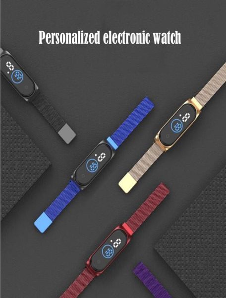 student electronic waterproof watch magnet milano with m4 sports smart bracelet twocolor display screen for children and adults7135385, Blue
student electronic waterproof watch magnet milano with m4 sports smart bracelet twocolor display screen for children and adults7135385, Blue