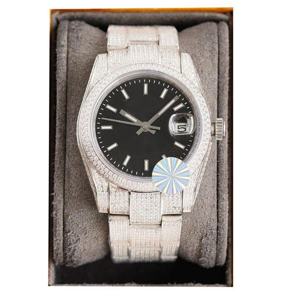 aaa diamond watches mens watch mechanical movement automatic wristwatches 36mm women diamond dial stainless steel strap luxury wristwatch, Slivery;brown
aaa diamond watches mens watch mechanical movement automatic wristwatches 36mm women diamond dial stainless steel strap luxury wristwatch, Slivery;brown