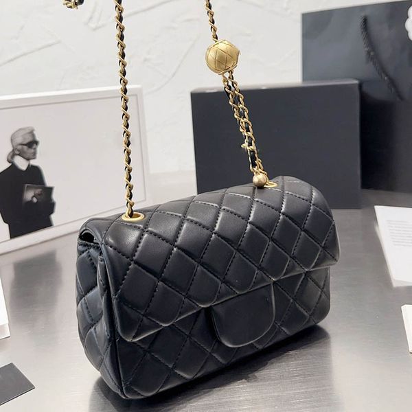 women mini golden ball shoulder bag classic flap leather quilted designer wallet crossbody bag vintage luxury handbag adjustable chain outdo
women mini golden ball shoulder bag classic flap leather quilted designer wallet crossbody bag vintage luxury handbag adjustable chain outdo