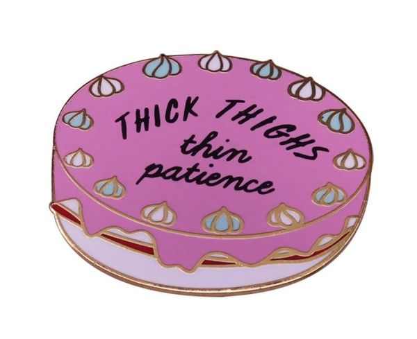 thick thighs thin patience cake enamel brooch pins badge lapel pin brooches alloy metal fashion jewelry accessories8391459, Blue
thick thighs thin patience cake enamel brooch pins badge lapel pin brooches alloy metal fashion jewelry accessories8391459, Blue