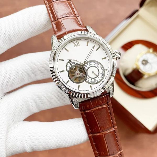 men's watch mechanical hollow out dial, diamond ring, cowhide strap, sapphire mirror face, domestic movement, precision steel body, dia, Slivery;brown
men's watch mechanical hollow out dial, diamond ring, cowhide strap, sapphire mirror face, domestic movement, precision steel body, dia, Slivery;brown
