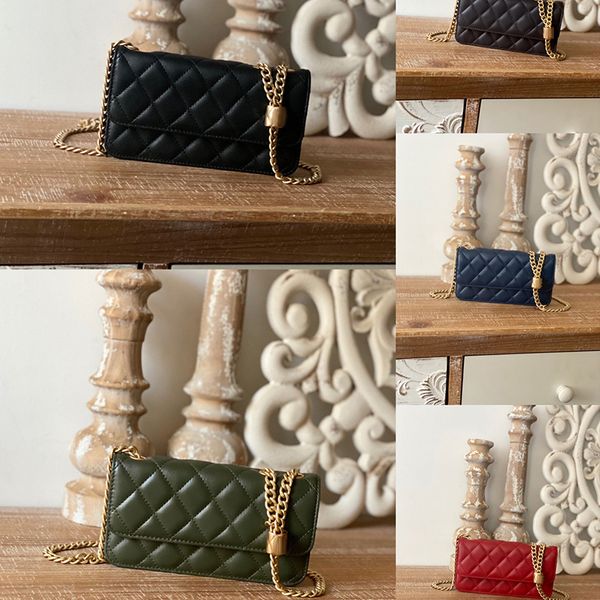 1:1 chain bag mobile phone bags 17.2cm woman genuine leather crossbody bag with box c179