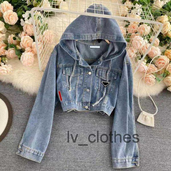 Image of 2023 Women&#039;s jacket Jean jacket designer famous brand dress girl princess short coat long sleeve cloth jacket wind proof fashion party women&#039;s street dress