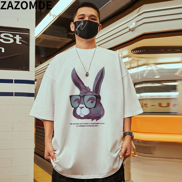 men's tshirts zazomde hip hop streetwear rabbit print tshirt high street harajuku tshirt summer cotton t shirt short sleeve tees 23412, White;black
men's tshirts zazomde hip hop streetwear rabbit print tshirt high street harajuku tshirt summer cotton t shirt short sleeve tees 23412, White;black