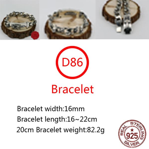 d86 s925 sterling silver bracelet fashion letter personalized vintage cross flower holy sword punk hip hop style lover gift, Golden;silver
d86 s925 sterling silver bracelet fashion letter personalized vintage cross flower holy sword punk hip hop style lover gift, Golden;silver