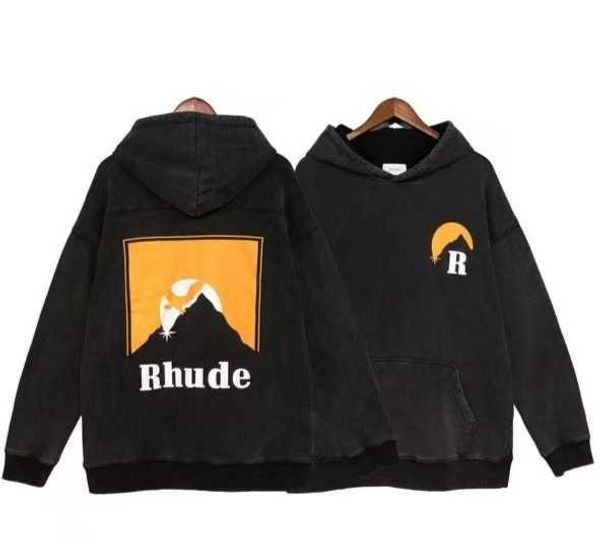 men's rhude designer correct version of the print niche hoody tide washed made old vintage american high street hoodiehgtrffd, Black
men's rhude designer correct version of the print niche hoody tide washed made old vintage american high street hoodiehgtrffd, Black