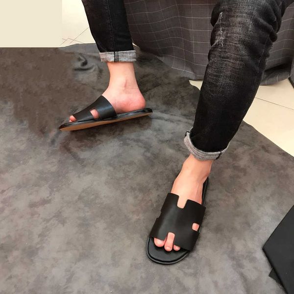 classic men's slippers paris luxury designer oran heritage calfskin sandals izmir flip-flops men's large slippers, Black
classic men's slippers paris luxury designer oran heritage calfskin sandals izmir flip-flops men's large slippers, Black