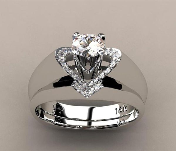 new creative heartshaped diamond ring female european and american fashion generous engagement ring set ring whole7512392, Silver
new creative heartshaped diamond ring female european and american fashion generous engagement ring set ring whole7512392, Silver