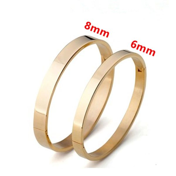 exquisite gold silver stainless steel bangle bracelet glossy oval titanium steel opening 6mm 8mm bracelet snap buckle bracelet ornament jewe, Black
exquisite gold silver stainless steel bangle bracelet glossy oval titanium steel opening 6mm 8mm bracelet snap buckle bracelet ornament jewe, Black