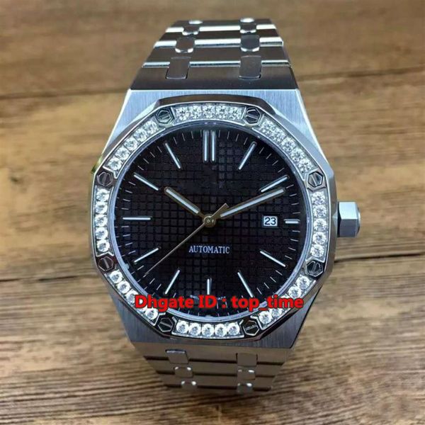 10 style watch 41mm date a2813 automatic mens watch 15400st diamond bezel black dial stainless steel bracelet gents w268z, Slivery;brown
10 style watch 41mm date a2813 automatic mens watch 15400st diamond bezel black dial stainless steel bracelet gents w268z, Slivery;brown