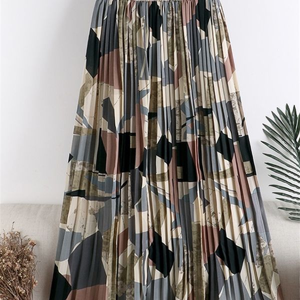 skirts tigena vintage long pleated leather women's summer holiday beautiful color printing chiffon high waist maxi leather women's, Black
skirts tigena vintage long pleated leather women's summer holiday beautiful color printing chiffon high waist maxi leather women's, Black