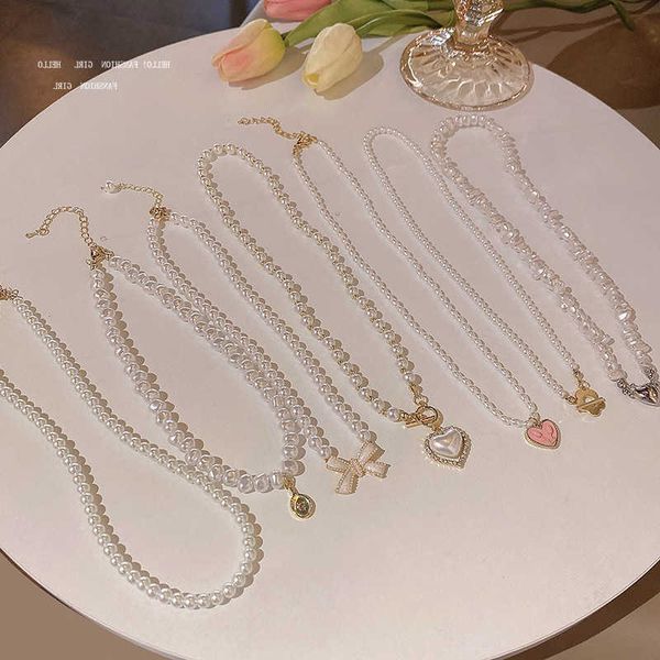 south korea's small pearl necklace women's versatile splice love collar chain luxury charm beaded, Black
south korea's small pearl necklace women's versatile splice love collar chain luxury charm beaded, Black