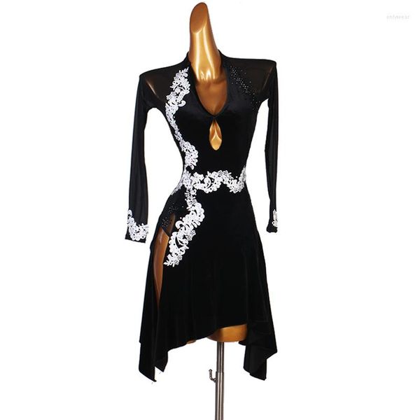 stage wear black latin competition dance skirt women arrival rumba dancing dress standard samba, Black;red
stage wear black latin competition dance skirt women arrival rumba dancing dress standard samba, Black;red