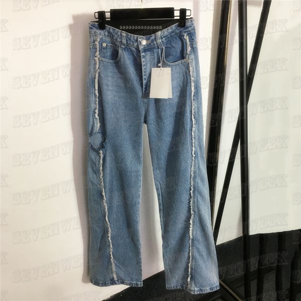 womens jeans waist rhinestone letter stitching fake two piece trousers high waist wide leg denim pants, Blue
womens jeans waist rhinestone letter stitching fake two piece trousers high waist wide leg denim pants, Blue