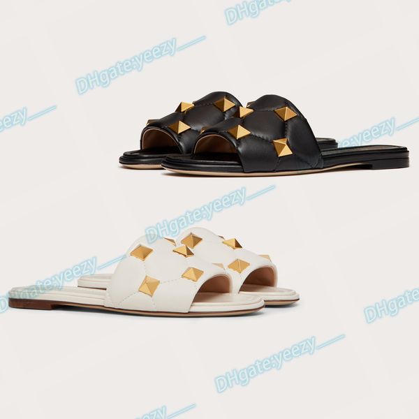 luxury sandal famous designer woman slipper roman stud quilted nappa leather flat men shoe rivet novelty tory tasman with box outside lady s, Black
luxury sandal famous designer woman slipper roman stud quilted nappa leather flat men shoe rivet novelty tory tasman with box outside lady s, Black