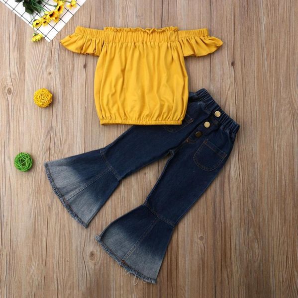 fashion toddler kids baby girls summer clothes party sets tshirt flared pants 2pcs girl clothing outfits9609910, White
fashion toddler kids baby girls summer clothes party sets tshirt flared pants 2pcs girl clothing outfits9609910, White
