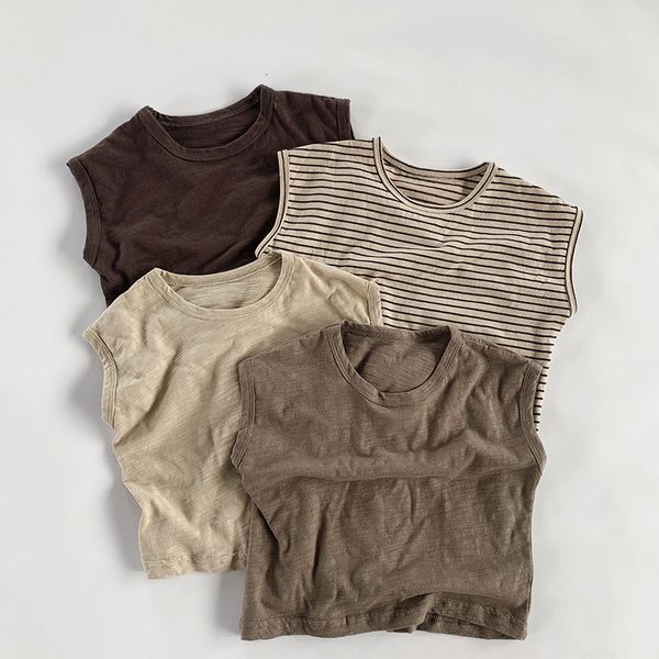 tshirts summer slub cotton children's thin sleeveless tank retro korean boys and girls breathable casual tshirt baby wt817 230412, Blue
tshirts summer slub cotton children's thin sleeveless tank retro korean boys and girls breathable casual tshirt baby wt817 230412, Blue