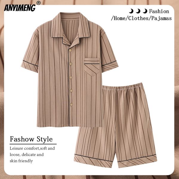 men's sleepwear khaki pyjamas men cardigan lapeled gentleman's home wear summer shorts cotton lounge big plus size 3xl 4xl pyjama, Black;brown
men's sleepwear khaki pyjamas men cardigan lapeled gentleman's home wear summer shorts cotton lounge big plus size 3xl 4xl pyjama, Black;brown
