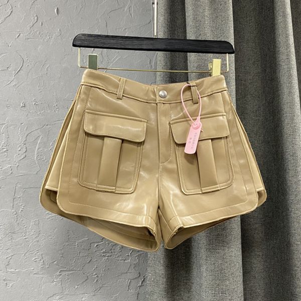women's shorts prepop spring high waist cargo shorts loose pockets wide peg pu shorts casual women's gd662 230412, White;black
women's shorts prepop spring high waist cargo shorts loose pockets wide peg pu shorts casual women's gd662 230412, White;black