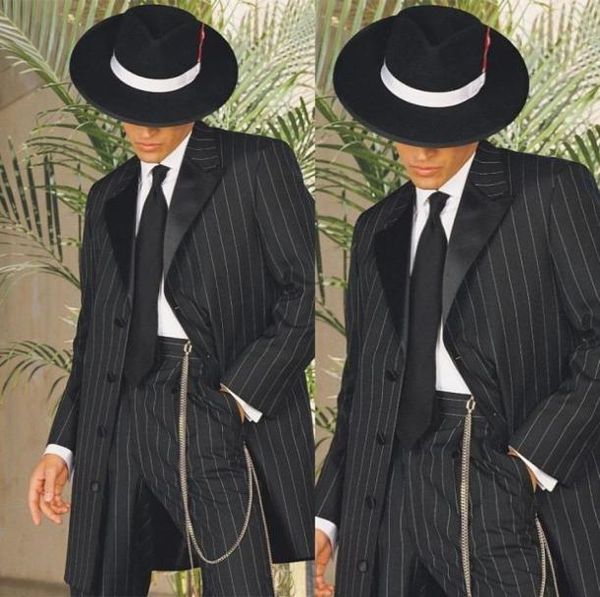 2020 black stripe wedding suits new fashion mens peaked lapel long groom tuxedos prom party 2 pieces7506508, Black;gray
2020 black stripe wedding suits new fashion mens peaked lapel long groom tuxedos prom party 2 pieces7506508, Black;gray
