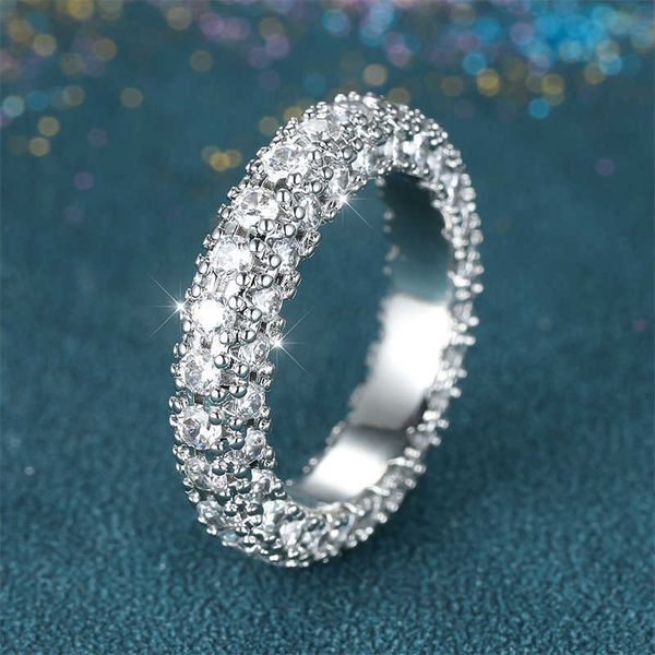 band rings brilliant full crystal wedding bands luxury female silver color white zircon promise engagement rings for women party jewelry aa2
band rings brilliant full crystal wedding bands luxury female silver color white zircon promise engagement rings for women party jewelry aa2