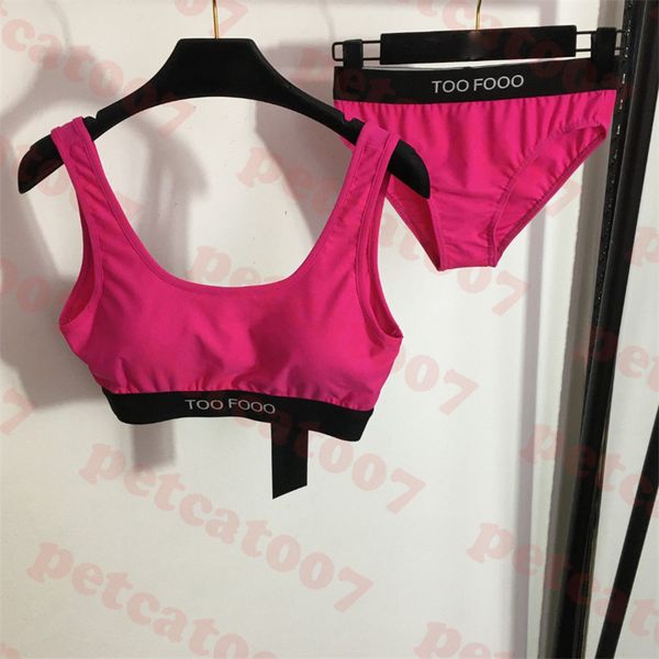 pink split swimsuit womens bikini letter logo tank ladies triangle underwear strap bra with padded
pink split swimsuit womens bikini letter logo tank ladies triangle underwear strap bra with padded