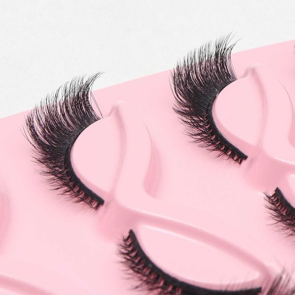 a box of five pairs of 3d three-dimensional false eyelashes natural simulation thick curly makeup eye tail lengthen eyelash
a box of five pairs of 3d three-dimensional false eyelashes natural simulation thick curly makeup eye tail lengthen eyelash