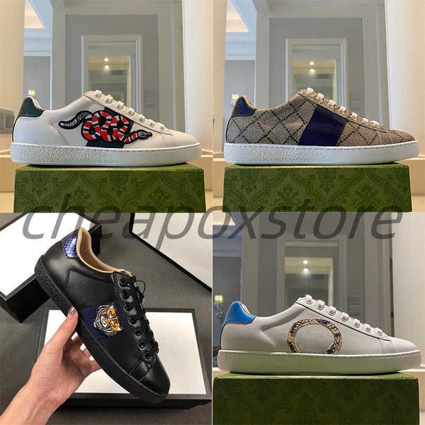 designer men's ace embroidered sneaker ace white sneakers women real leather shoes embroidery classic shoe python embroidered bees tige, Black
designer men's ace embroidered sneaker ace white sneakers women real leather shoes embroidery classic shoe python embroidered bees tige, Black