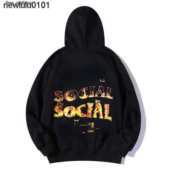 designer new autumn winter hop men's hoodie flame anti social club letters street casual thickening, Black
designer new autumn winter hop men's hoodie flame anti social club letters street casual thickening, Black
