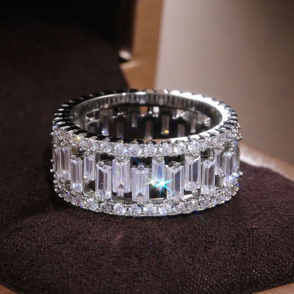 fashion luxury full circle zircon wedding ring female ring ornament european and american, Silver
fashion luxury full circle zircon wedding ring female ring ornament european and american, Silver